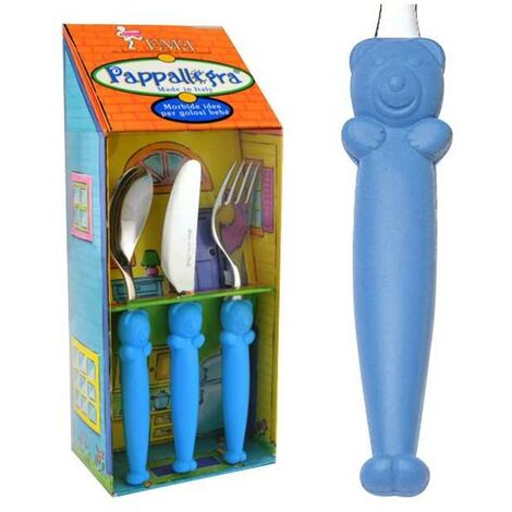 Couverts Bleu 18/10 Ensemble de 3 pièces Pappallegra Eme