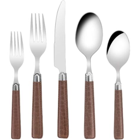 Couverts en acier inoxydable Vaisselle de cuisine 5 pièces,