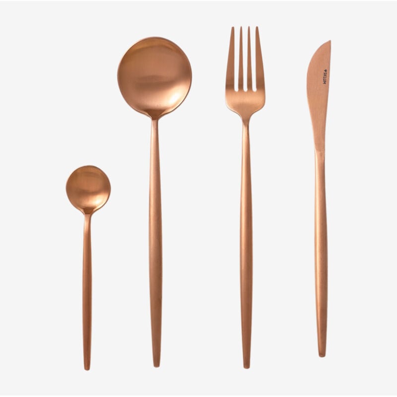 Noya Couverts Métallisés Mats 16 pcs Sklum