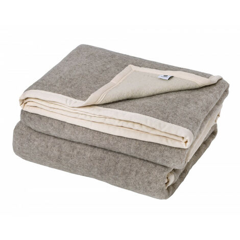 Couverture 100% Pure Laine Vierge "Pastorale" 500 gr/m² Toison d'Or - 180 x 240 cm