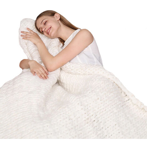 LuoHeng Couverture confortable, couverture en laine extra épaisse