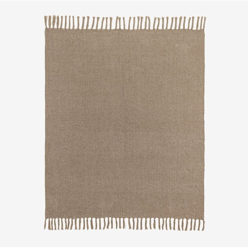 Plaid Manta en chenille Maidina SKLUM Brun Blé