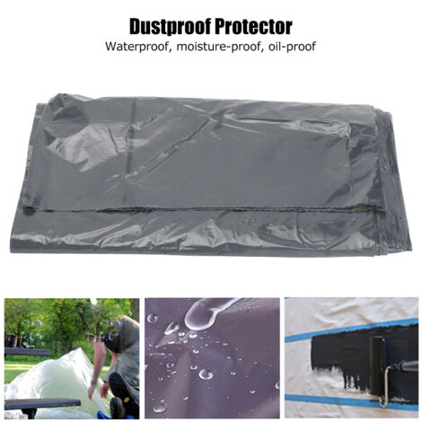 Couverture Anti-Poussière Jetable Multi-Fonctions LDPE 2.74x3.66m Gris