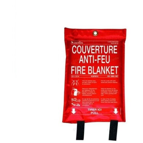 Couverture anti–feu 1.20m x 1.80m – Sachet souple