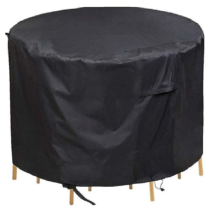 Couverture antipoussière et imperméable à l'eau de meubles ronds, couverture protectrice extérieure de meubles de table de jardin 112*21cm