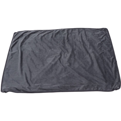 Couverture bébé polaire ultra douce et chaude, idéale pour la maison ou le bureau, gris foncé - anti-rétrécissement et double face.
