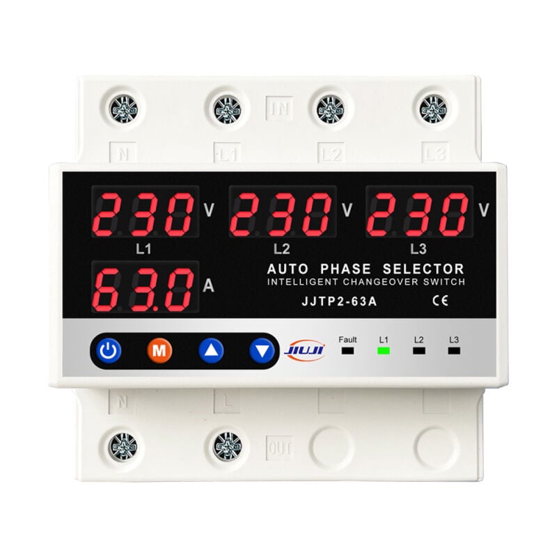 Dispositif de protection de source électrique multifonctionnel à réenclenchement automatique, affichage de la tension et du courant, valeurs de