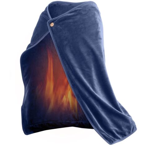 Couverture Chauffante Châle Chauffant, alimenté par USB, Confortable et Ultra-Doux, Détachable et assemblé, Matériau Chaud, pour Le Camping, Le Bureau et la Maison (1)
