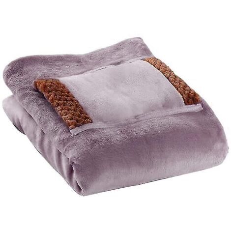 Couverture chauffante châle chauffant électrique. Coussin chauffant électrique en velours ultra doux de 31,5 po x 23,6 po. Couverture de jet chauffant rechargeable USB portable pour la maison C