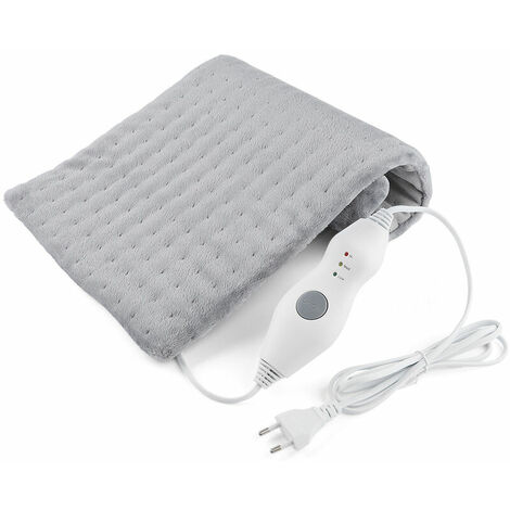 Couverture chauffante chaude de massage coussin chauffant détachable coussin chauffant réglable à 3 vitesses coussin chauffant