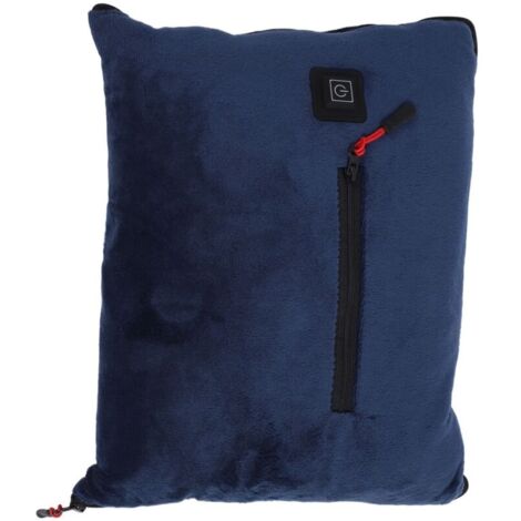 Couverture chauffante Coussin chauffant USB Température réglable Chauffage rapide Couverture électrique en polyester pour l'hiver Bleu
