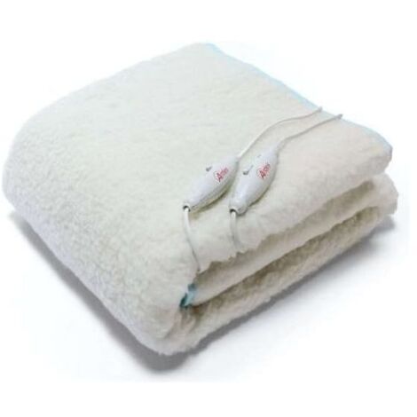 Couverture chauffante double Ardes AR423 en laine mélangée 150 x 160 cm beige