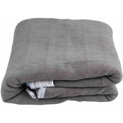 Couverture chauffante électrique 2 niveaux 1.8x1.5m 220V pour lit - Chauffage uniforme et sûr