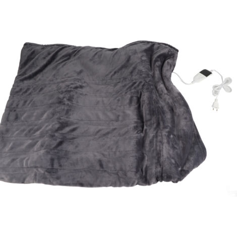Couverture chauffante électrique 4 niveaux, chauffage rapide, arrêt automatique - 130x150 cm - Pour maison et voiture - Prise EU 230V