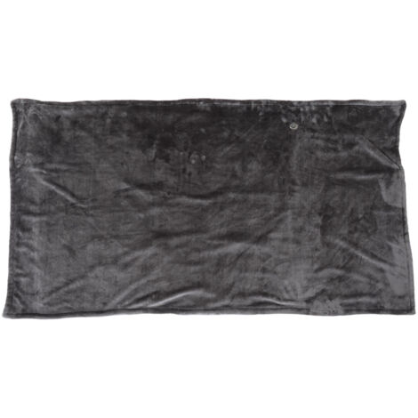 Couverture chauffante électrique 5V alimentée par USB 3 niveaux de chauffage rapide réglable 150x85cm couverture chauffante pour bureau gris