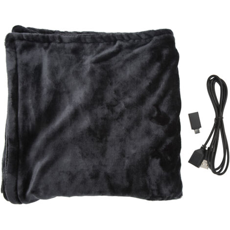 Couverture Chauffante Électrique en Fibre de Carbone - Polaire Coral, 3 Niveaux de Température, Châle Sécurisé