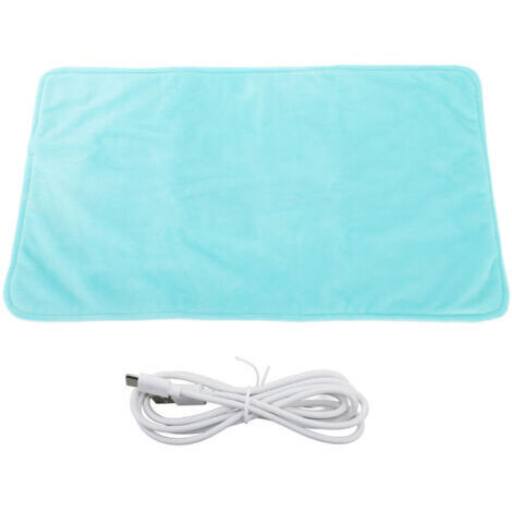Couverture chauffante électrique en graphène, coussin à température constante, chauffant par USB, vert