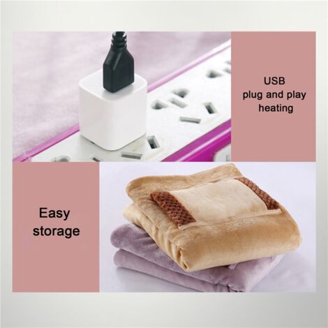 Mini chauffe-mains de poche portable, aste par USB, alimentation mobile,  double face, chauffage rapide, 2400mAh