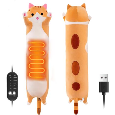 Couverture chauffante pour chat Couverture douillette avec arrêt automatique, Coussin chauffant électrique USB pour les règles, Coussin chauffant pour la nuque, le dos, les épaules et le ventre, Cadea