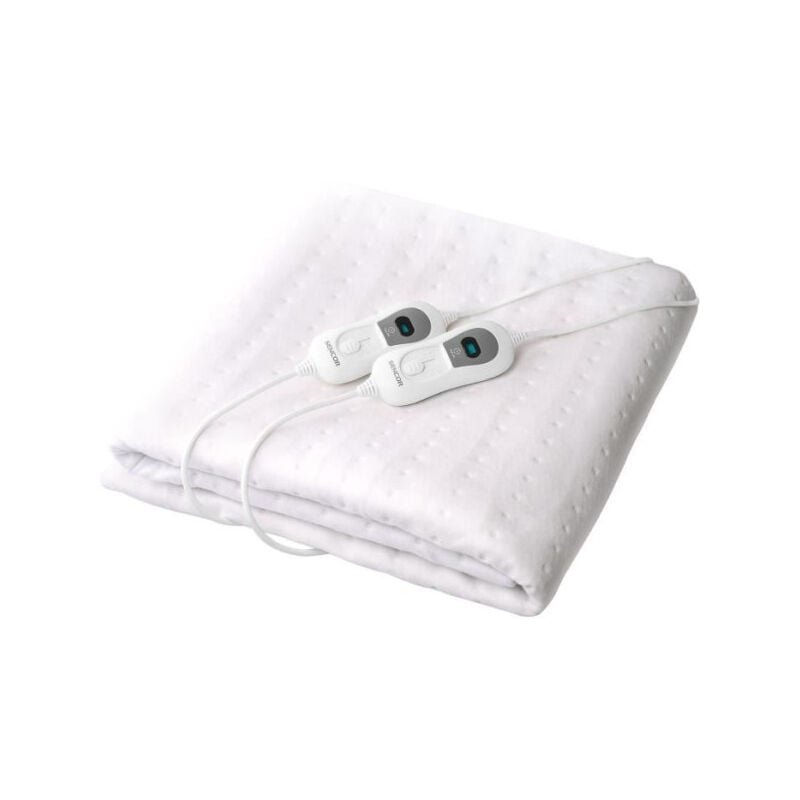 Sencor - Chauffe Matelas - Chauffant Confort Couverture e sub 2700WH - 120 w - 3 températures - Blanc