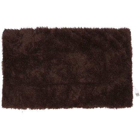Couverture chauffante USB, châle en Fiber de carbone, contrôle intelligent de la température, enveloppe chauffante pour le bureau et la maison, marron.