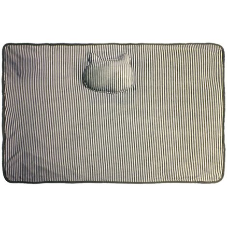 Couverture chauffante USB pour genoux (11572cm) Chauffe-pieds chauffant en flanelle Chauffe-corps Châle Couverture électrique. (gris)