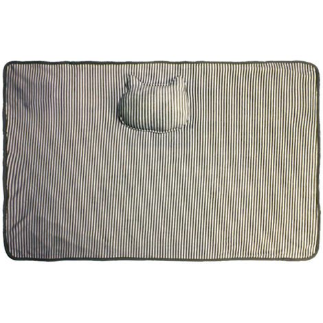 Couverture chauffante USB pour genoux (11572cm) Chauffe-pieds chauffant en flanelle Chauffe-corps Châle Couverture électrique, (gris)