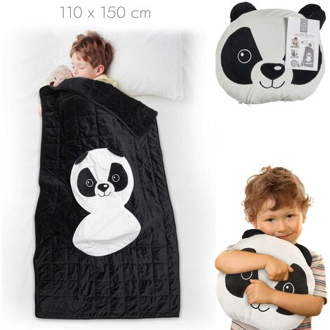 SHOPPING IN RETE Couverture Convertible Panda 110x150cm M6