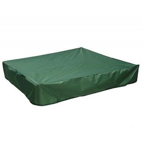 Couverture de bac à sable avec cordon de serrage, couverture carrée de bac à sable de plage anti-poussière, piscine à bac à sable étanche
