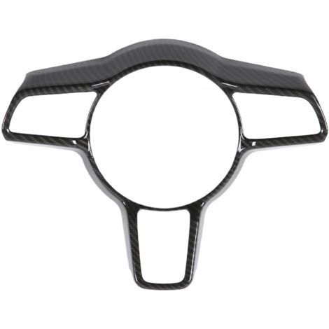 Couverture de cadre de volant de voiture en Fiber de carbone, remplacement de Style pour Cayenne 2015 – 2020Type A sans composants SC