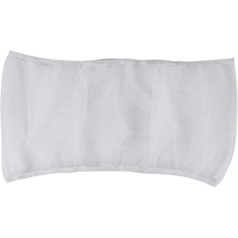 Couverture de Cage à Oiseaux Attrape-Graines Cache-Filet en Filet Protection Jupe (Blanc-M)