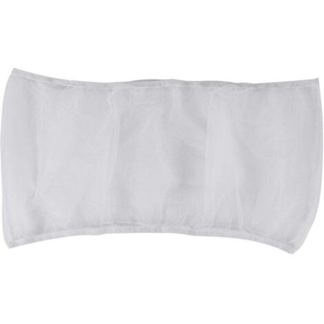 Couverture de Cage à Oiseaux Attrape-Graines Cache-Filet en Filet Protection Jupe (Blanc-M)