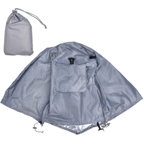 Couverture de caisse en fil métallique pour chiens, 109x76x74cm, étanche à la poussière, Cage pour animaux de compagnie, pour protection intérieure et extérieure, gris-Crezuo