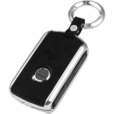 couverture De Cl De Voiture Volvo (noir) Couverture De Porte-cls En Cuir En Alliage De Zinc Pour Volvo Xc60 Xc90 S60 S80 S90 V90 Xc40 Couverture D