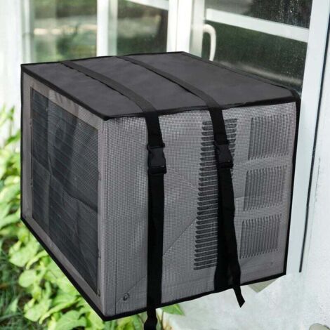 Couverture de climatiseur - Housses de climatiseur en tissu Oxford très résistantes pour unités de fenêtre avec sangles réglables Grandes couvertures d'unité AC étanches pour l'extérieur