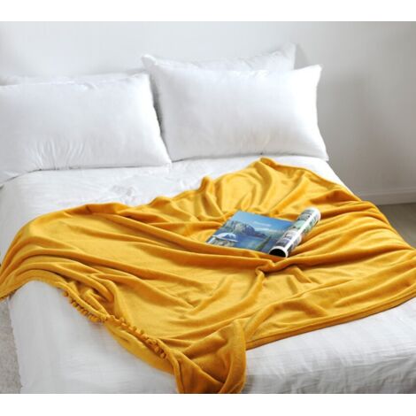 Couverture de couchage chaude en flanelle, adaptée à l'automne et à l'hiver, couverture de climatiseur de bureau, châle de sieste à pampilles