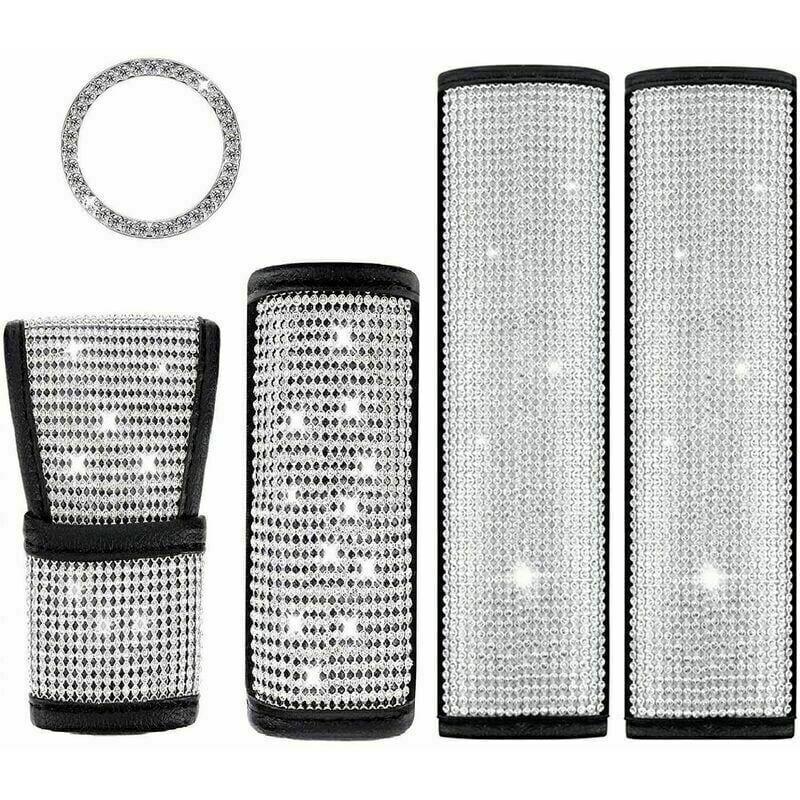 Couverture de levier de changement de vitesse de voiture accessoires de décoration de bouton de changement de vitesse en cristal brillant pour les