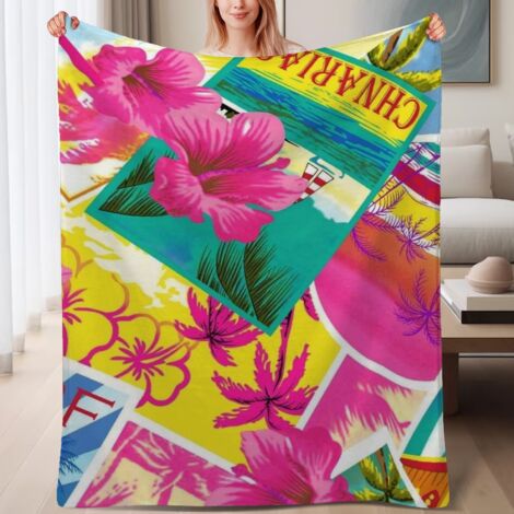Couverture de lit en polaire chaude, facile d'entretien, douce et légère en microfibre,6080 pouces