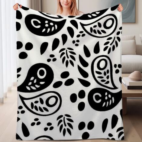 Couverture de lit en polaire, couverture de luxe douce en microfibre pour le printemps, décoration de chambre, cadeau idéal pour femmes hommes, 6080 pouces