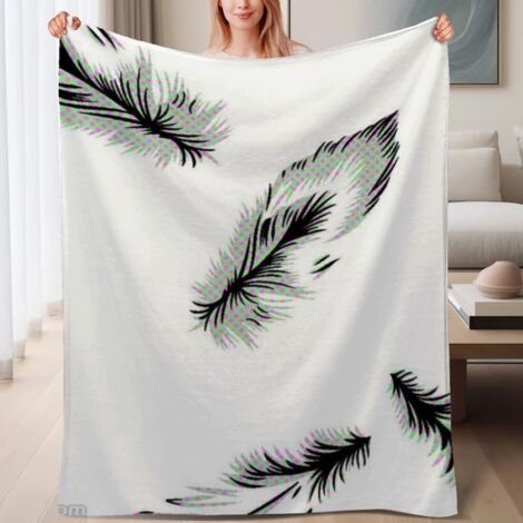 Couverture de lit en polaire, couverture de luxe douce en microfibre pour le printemps, décoration de salon, excellent cadeau pour femmes hommes, 6080 pouces