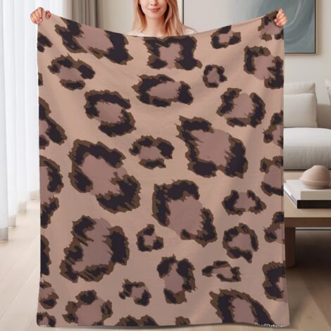 Couverture de lit en polaire, couverture de luxe douce en microfibre pour le printemps, décoration intérieure élégante, cadeau idéal pour femmes hommes, 6080 pouces