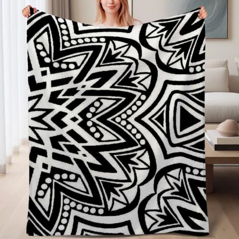 Couverture de lit en polaire, couverture légère et cosy en microfibre chaude pour le printemps, décoration intérieure élégante, excellent cadeau pour femmes hommes, 6080 pouces