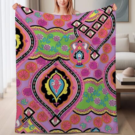 Couverture de lit en polaire, couverture légère et cosy en microfibre pour le printemps, décoration de chambre, cadeau pour femmes et hommes, 6080 pouces