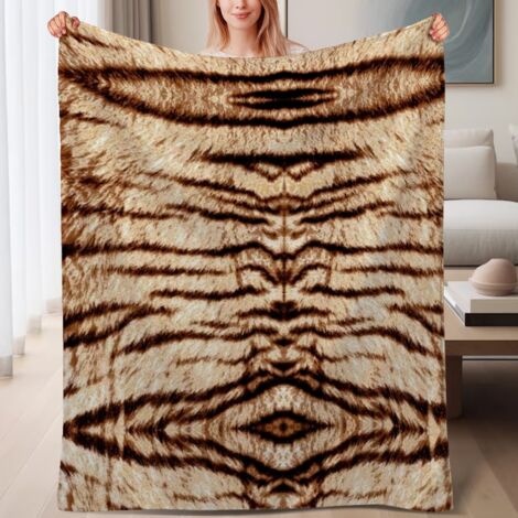 Couverture de lit en polaire, couverture légère et cosy en microfibre pour le printemps, décoration intérieure élégante, cadeau idéal pour femmes hommes, 6080 pouces