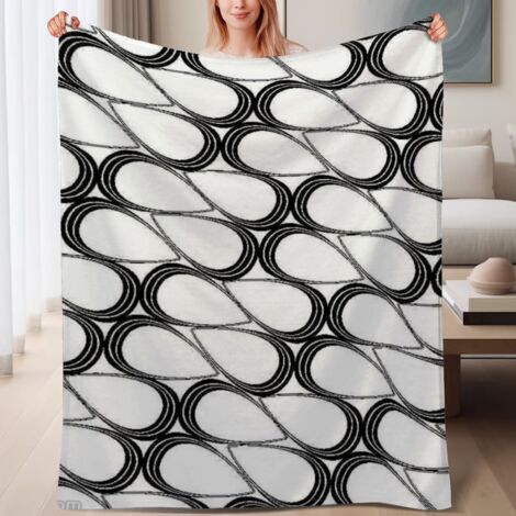 Couverture de lit en polaire, douce et chaude en microfibre chaude pour le printemps, décoration de salon, cadeau idéal pour femmes et hommes, 6080 pouces