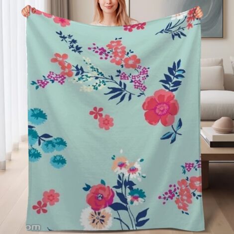 Couverture de lit en polaire, douce et chaude en microfibre pour le printemps, décoration intérieure stylée, excellent cadeau pour femmes et hommes, 6080 pouces