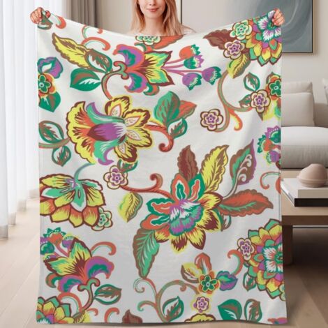 Couverture de lit en polaire, douce et chaude en microfibre toutes saisons, décoration de salon, cadeau idéal pour femmes et hommes, 6080 pouces