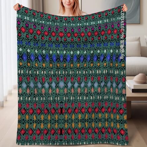Couverture de lit en polaire, jeté doux et chaud de printemps, légère et luxueuse en microfibre de polyester, décoration intérieure cosy, cadeau adapté pour tout le monde,6080 pouces