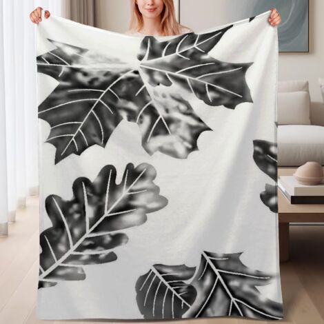 Couverture de lit en polaire légère, chaude et douce en microfibre polyester,6080 pouces