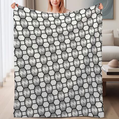 Couverture de lit en polaire, microfibre douce et confortable légères printemps-été, décoration de chambre à coucher, cadeau idéal pour femmes et hommes, 6080 pouces